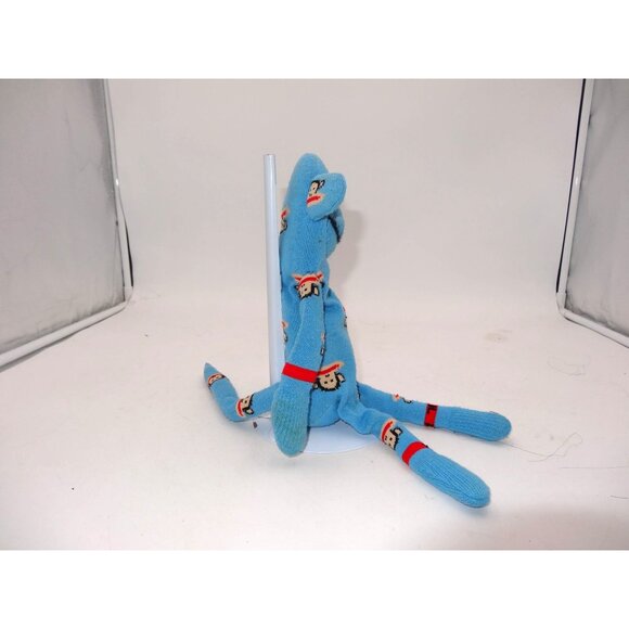 Paul Frank Julius Blue Sock Monkey Plush Doll 14" Cute Animal Toy - Picture 4 of 6